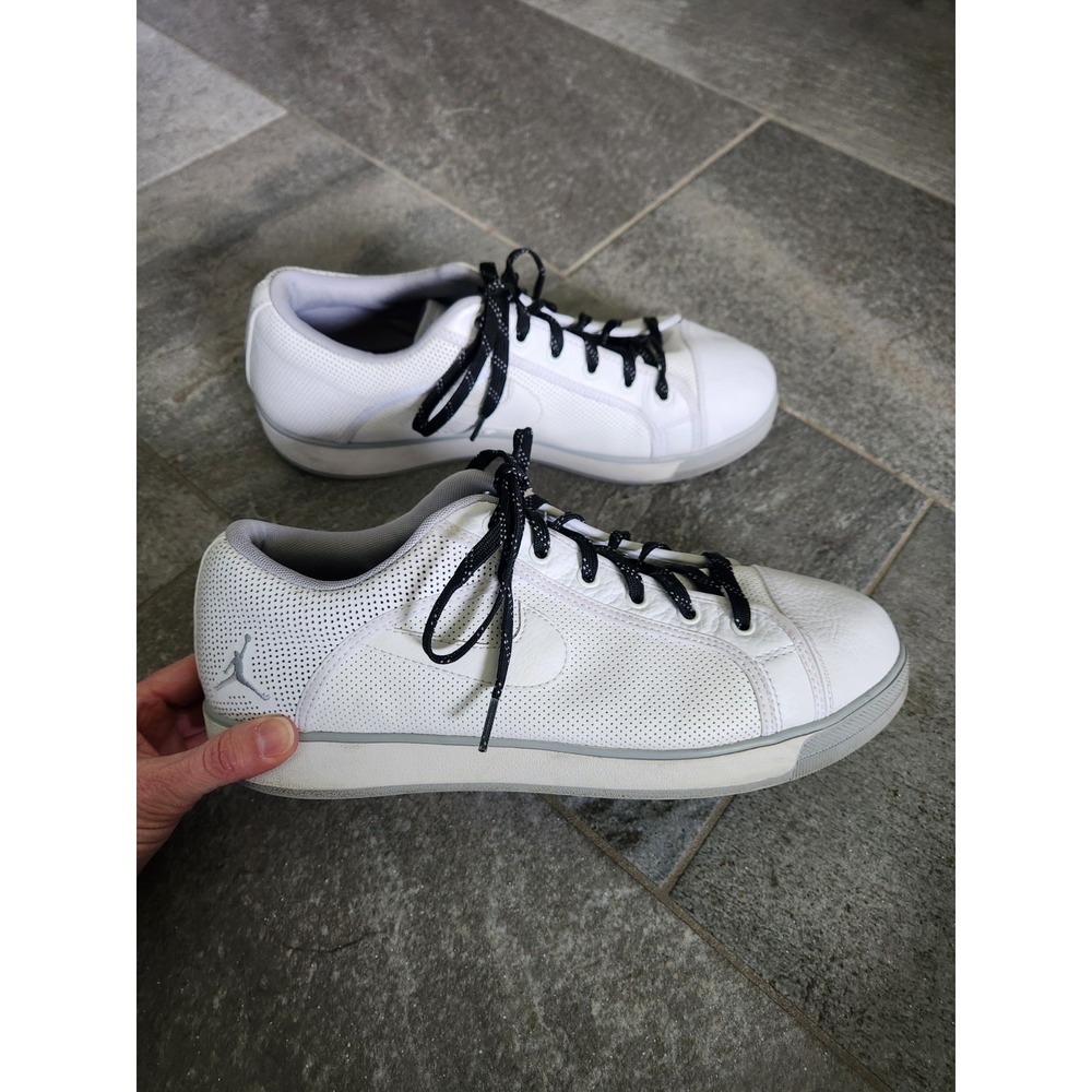 Jordan‎ Sky High Low Mens 13 White Wolf Grey Excellent 454076-110 Perforated